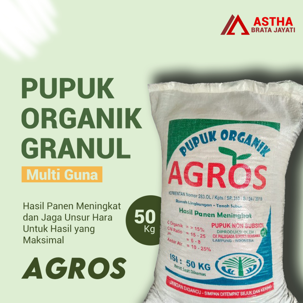 Jual Pupuk Organik Agros | Pupuk Granul Agros | Pupuk Padat | Pupuk ...