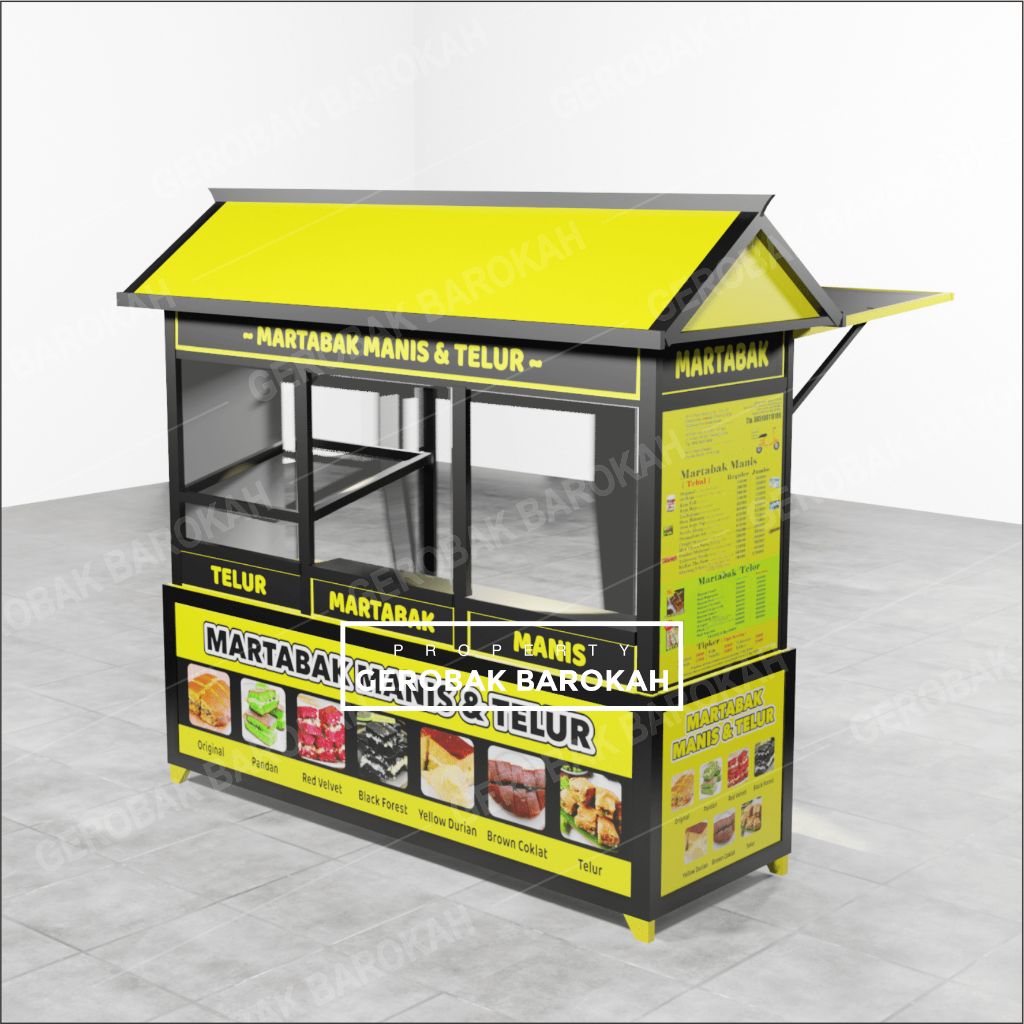 Jual Gerobak Martabak / Rombong Roti Bakar Full Branding | Shopee Indonesia