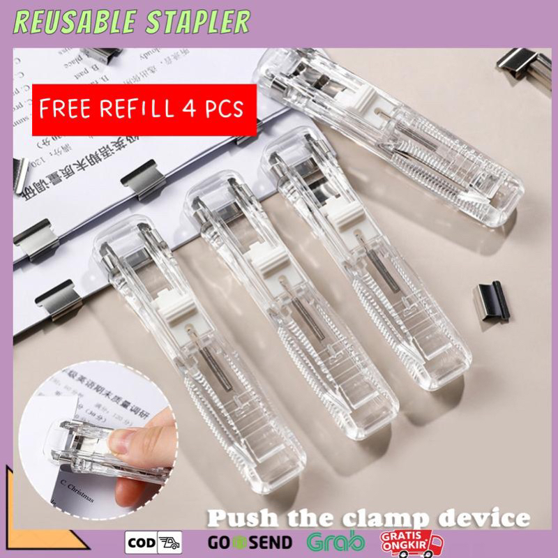 Jual REUSABLE STAPLER/ REUSABLE PAPER CLIPPER/ STAPLER BISA DIPAKAI