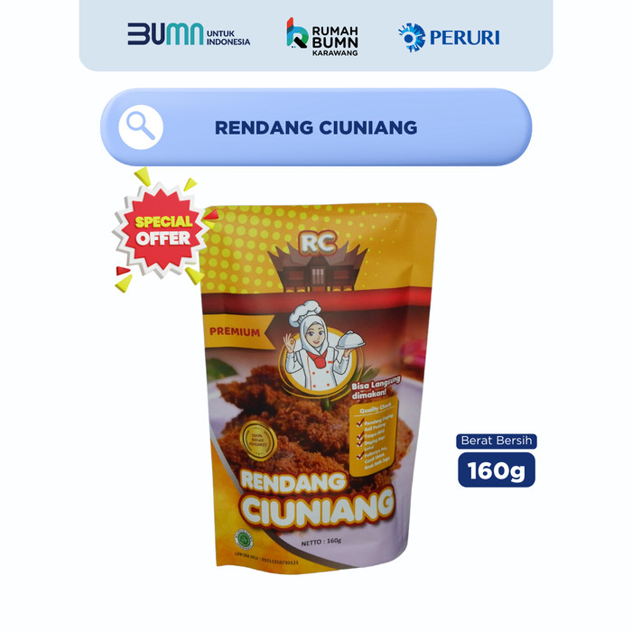 Jual Rendang Kemasan Rendang Ciuniang Rendang Instan G Shopee Indonesia