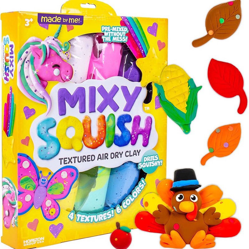 Jual Mixy Squish Textured Air Dry Clay Pastel Pack 6 Color - Mainan Anak | Shopee Indonesia