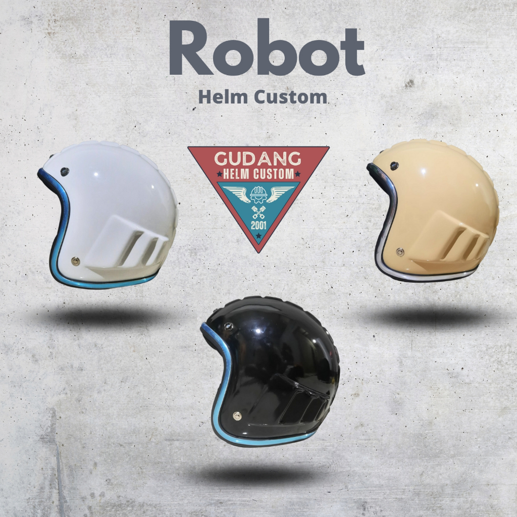 Jual Helm Robot Jadul Retro Custom Shopee Indonesia