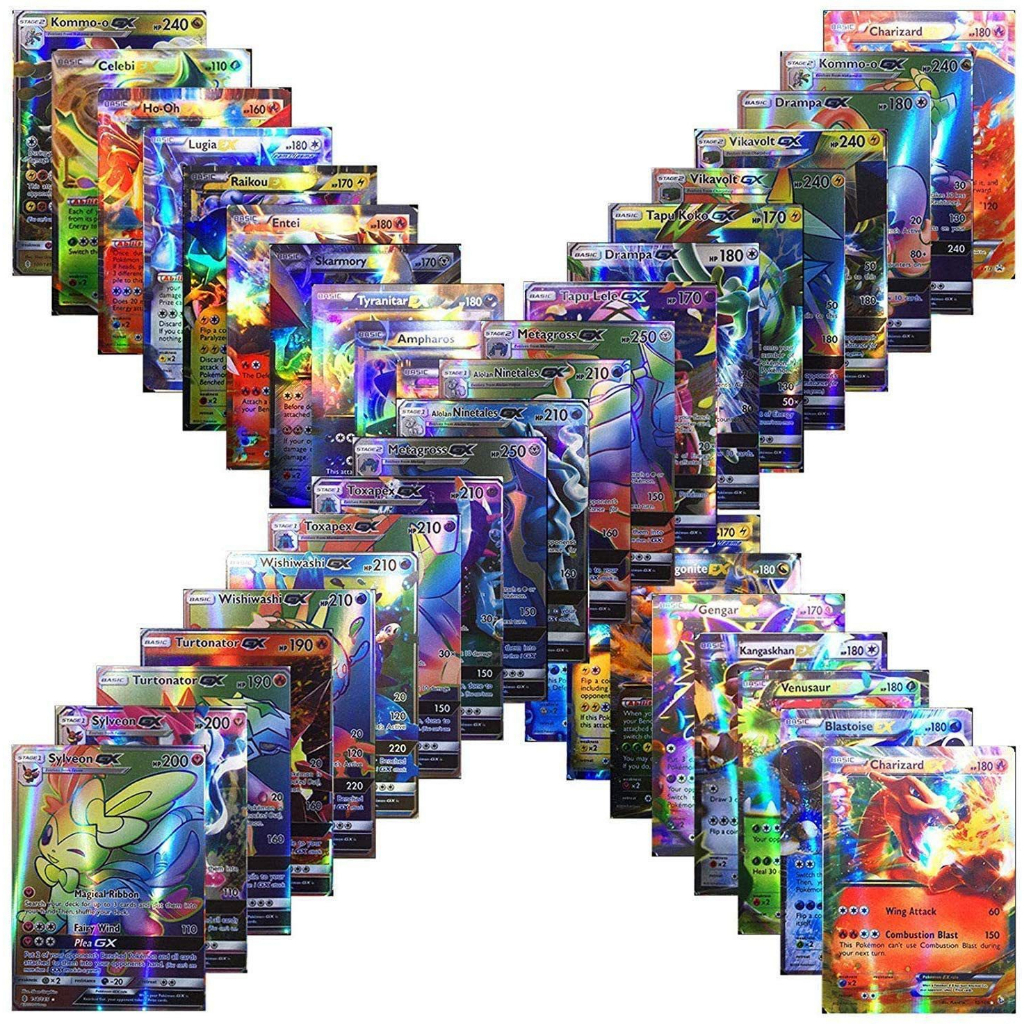 Jual 【COD】100PCS Kartu Pokemon TCG Vmax Hologram English Version ...