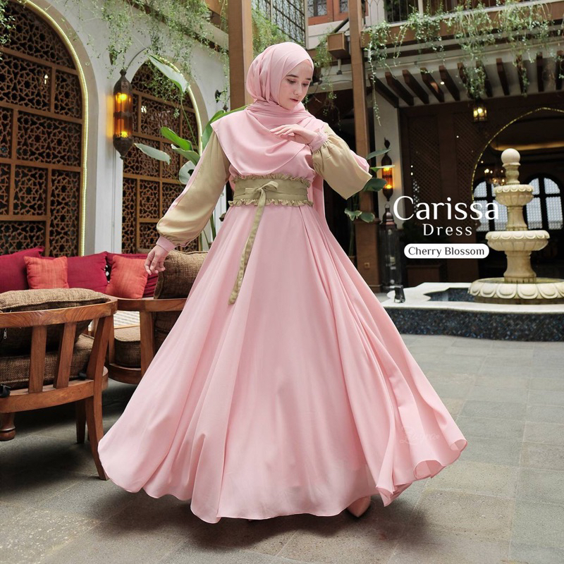 Jual Carissa Dress by zayra hijab gamis pesta model payung cocok untuk ...