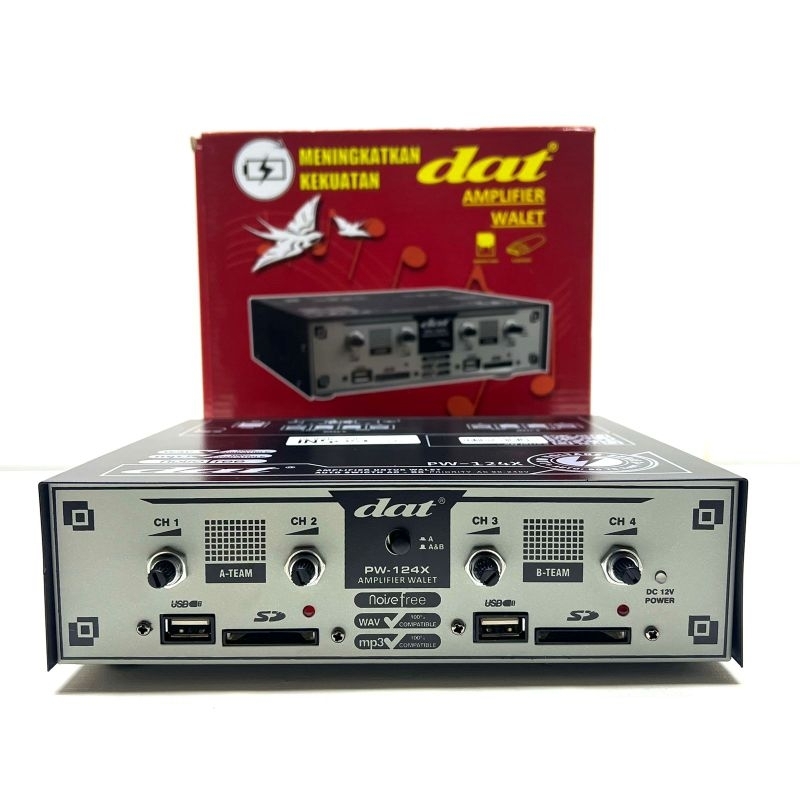 Jual Ampli Walet Dat PW 124 X Original Amplifier Walet DAT PW-124X ...