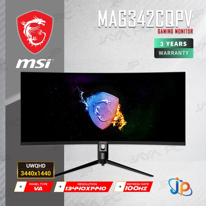 Jual Monitor Msi Led Gaming Optix Mag Cqpv Curved Uwqhd Inch