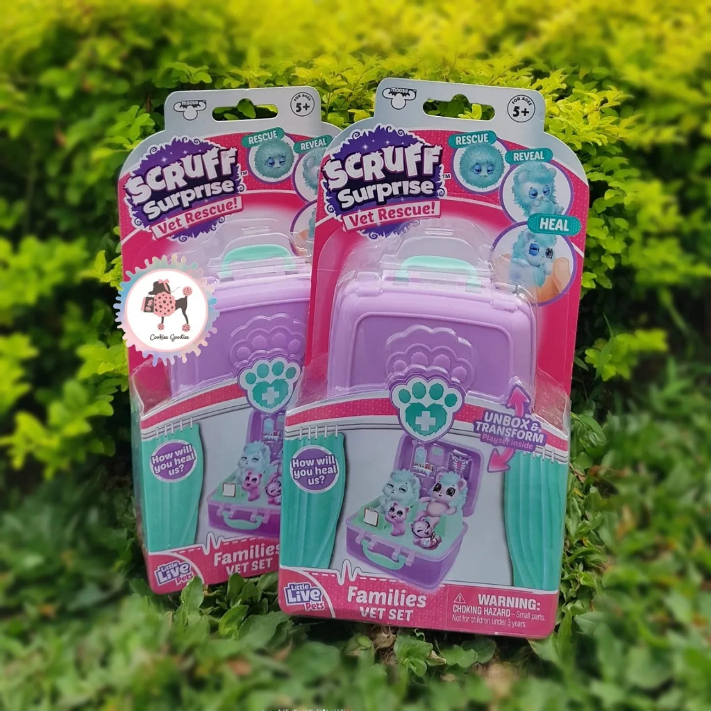 Jual Little Live Pets Scruff Surprise Vet Rescue Polar Bear Family