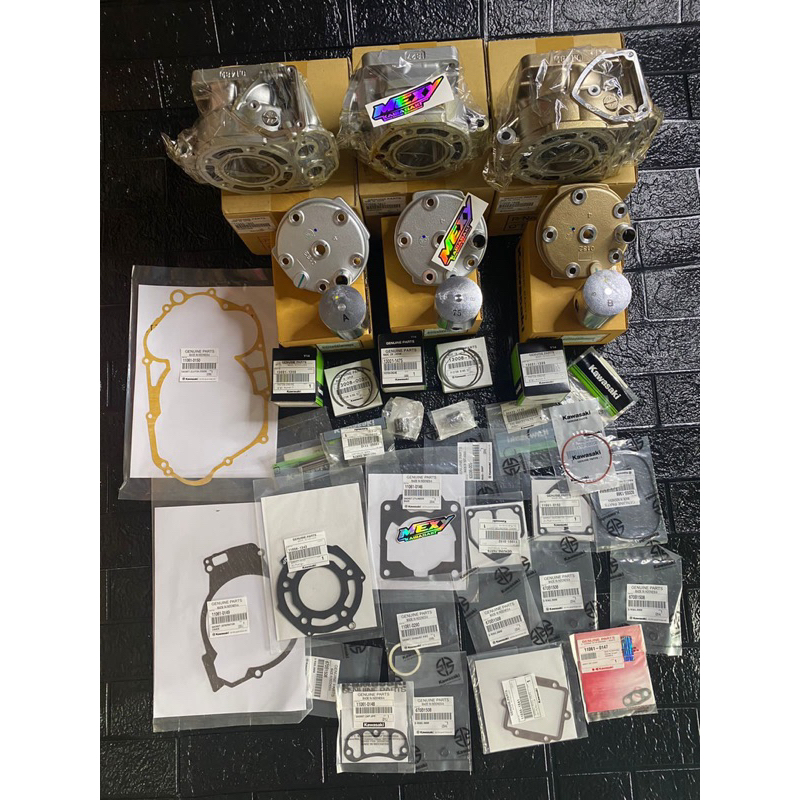Jual cylinder blok head kop ninja R Ss Rr pdk paket mesin atas ninja R ...