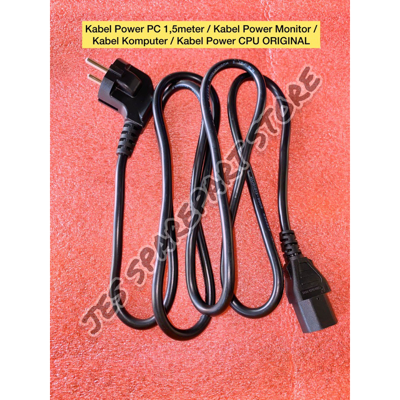 Jual Kabel Power PC 1,5meter / Kabel Power Monitor / Kabel Komputer ...