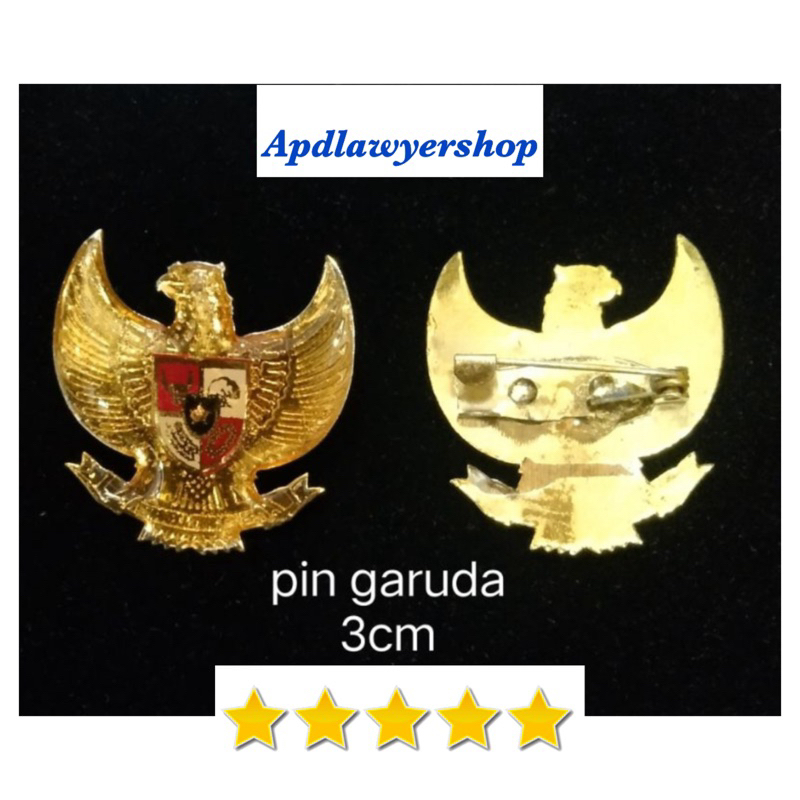 Jual Pin Garuda Fiber Pin Burung Garuda Fiber Koting Pin Peci Pin ...