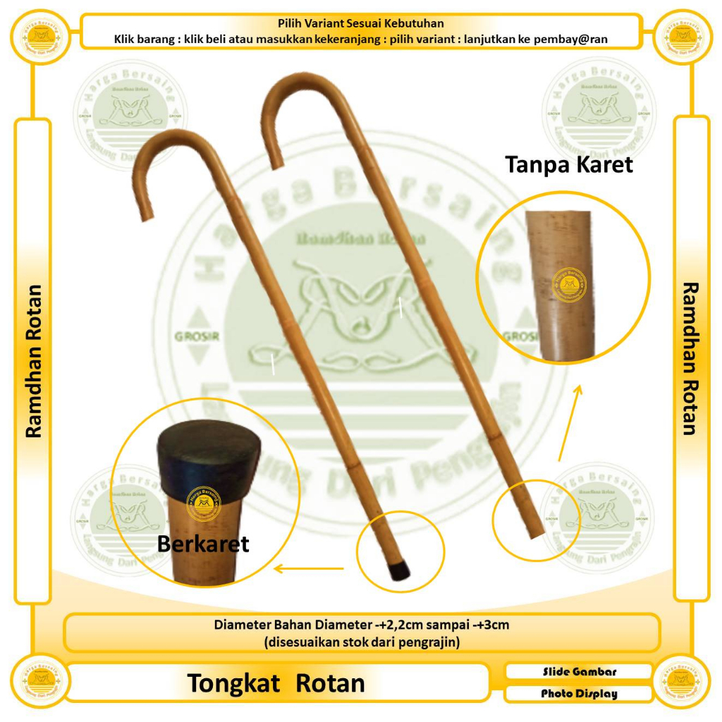 Jual Tongkat Rotan Tinggi 120 cm - Tongkat Pentas Seni Dari Rotan ...