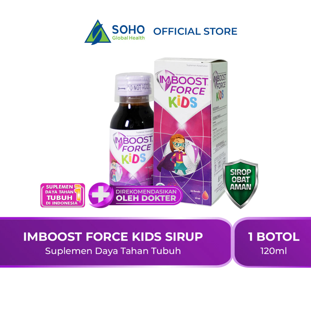 Imboost Force Kids Sirup Suplemen Daya Tahan Tubuh
