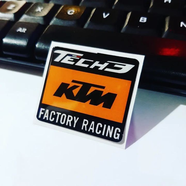Jual Sticker Timbul Resin TECH3 KTM RACING Stiker Logo Lycal 3D Kecil ...