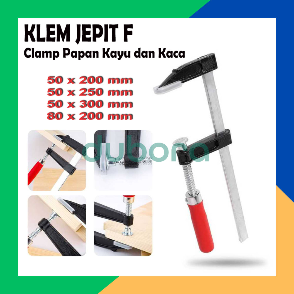 Jual Penjepit Papan Kayu Penjepit Kaca Klem Jepit Model F Clamp Carpenter Shopee Indonesia