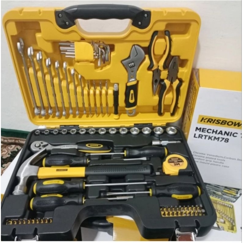 Jual Toolkit Krisbow Langkap 78pcs Shopee Indonesia