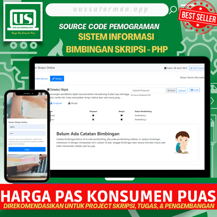 Jual Source Code PHP Sistem Informasi Bimbingan Skripsi Berbasis WEB ...