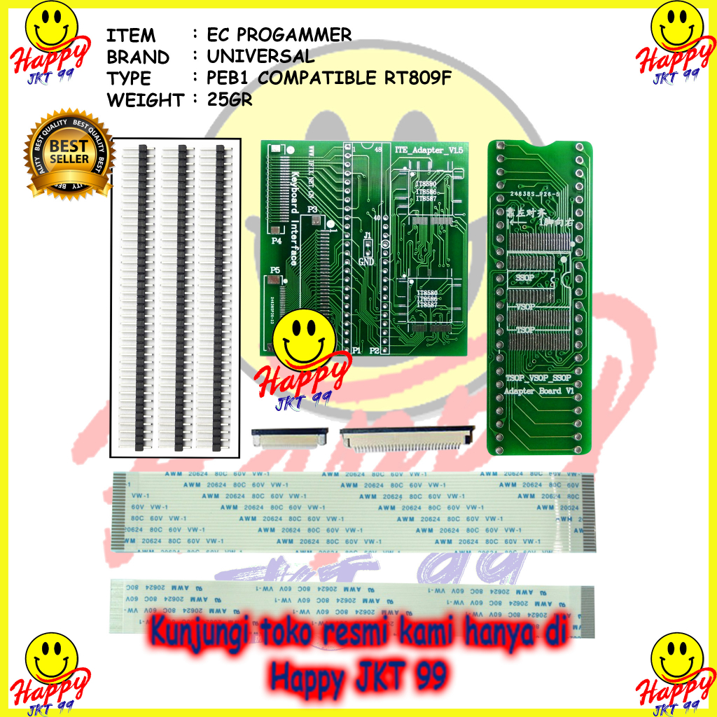 Jual [ HAPPY JKT 99 ] ADAPTER JEPITAN SOCKET SOKET PEB1 PEB 1 RT809F ...