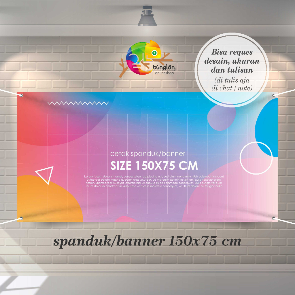 Jual Size 150x75 Cm Cetak Spanduk Banner Custom Resques Desain, Ukuran ...