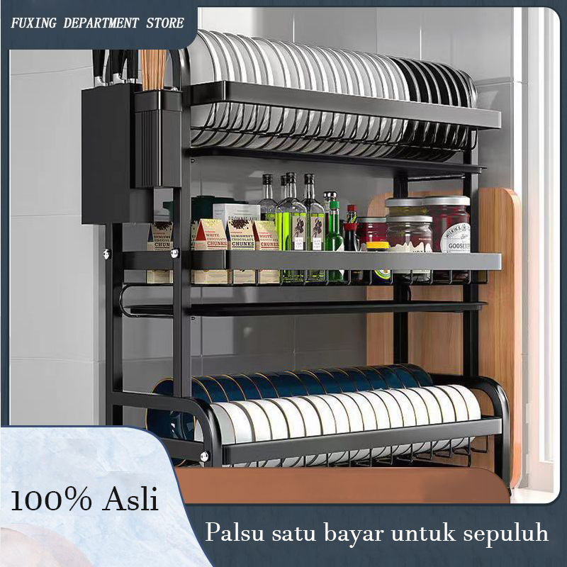 Jual Rak Piring Wastafel Rak Dapur Stainless Rak Cuci Piring Anti Karat