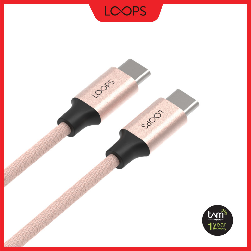 Jual LOOPS USB C to C Cable 1,2M Pro - Pink | Shopee Indonesia