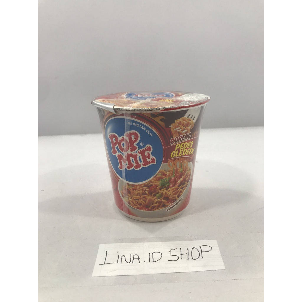 Jual Mi Instan Cup Pop Mie Goreng Pedes Gledeek Rasa Ayam Pedas Kemasan Gr Menit Penyajian