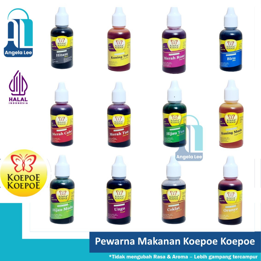 Jual Koepoe Pewarna Makanan Koepoe Kupu Foodgrade Food Coloring Baking ...