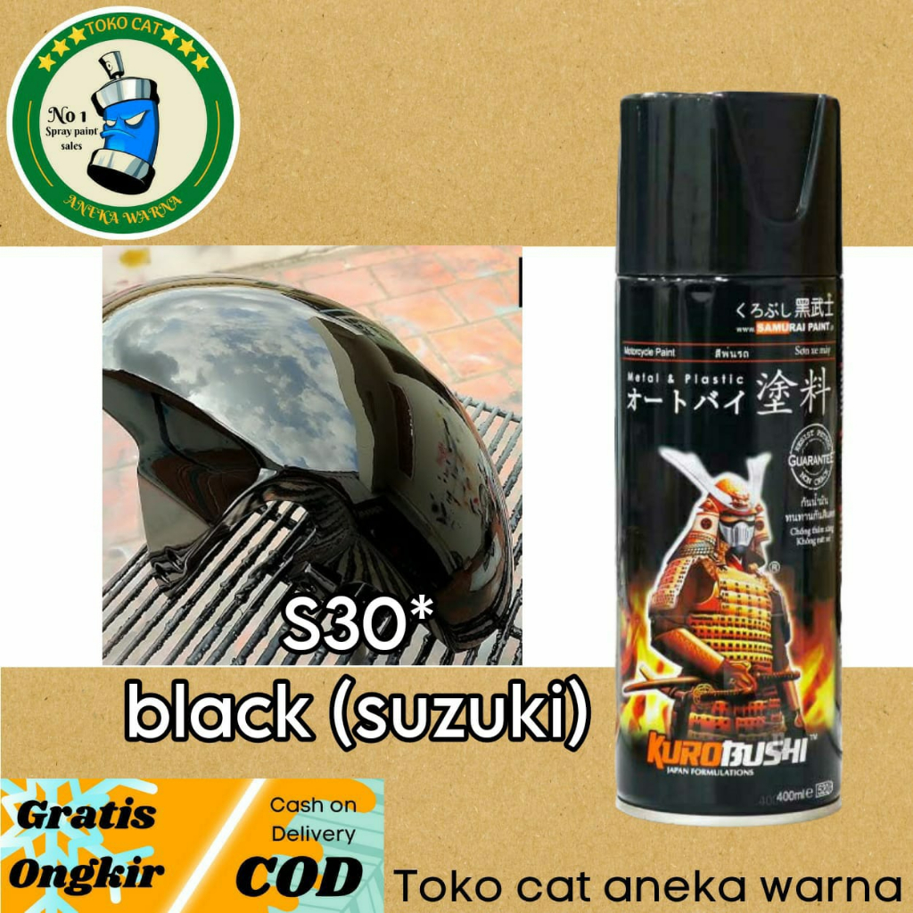 Jual Samurai Paint S Black Suzuki Ml Cat Semprot Spray Paint Pilox Pilok Shopee