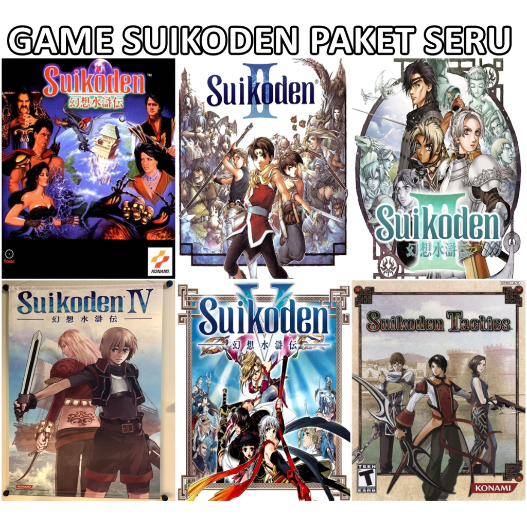 Jual Suikoden 1 2 3 4 5 + Tactics Game untuk Komputer PC Laptop KOLEKSI ...