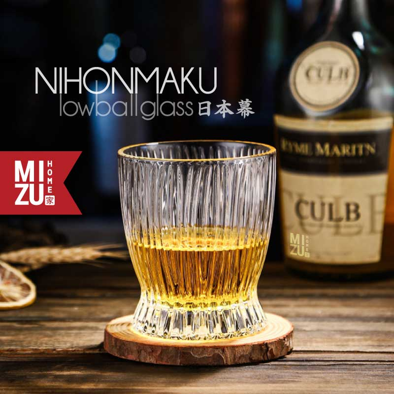 Jual Mizu Nihonmaku Lowball Glass Whiskey Glass Gelas Kaca Whisky On The Rocks Gelas Air Minum 3569