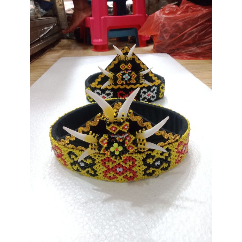 Jual Topi Adat Dayak Aksesoris Khas Dayak Kalimantan Shopee Indonesia