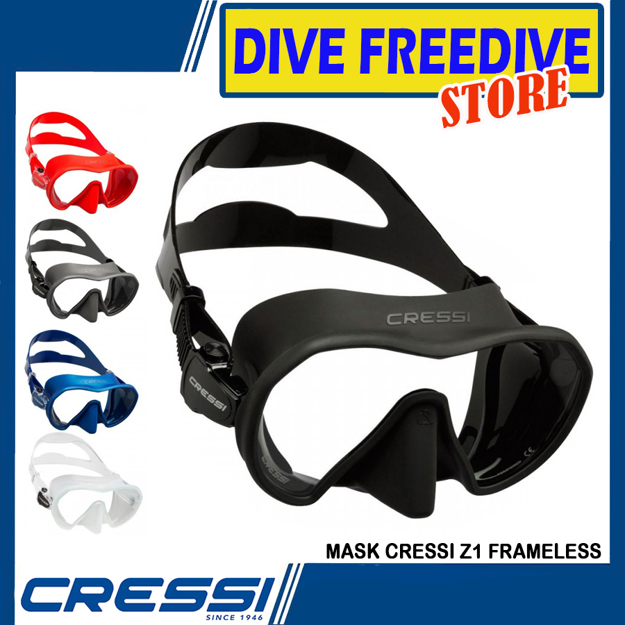 Jual Mask Cressi Z1 Frameless Single Lens Masker Selam Scuba Diving