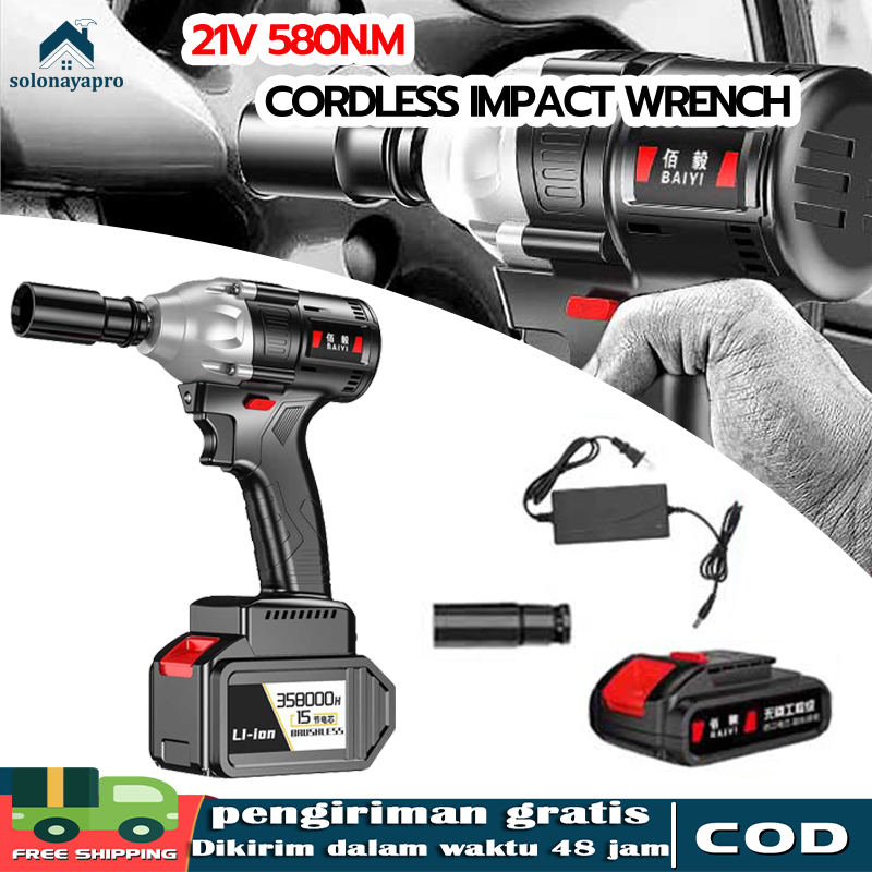 Jual cordless impact wrench mesin pembuka baut viw/Cordless Impact