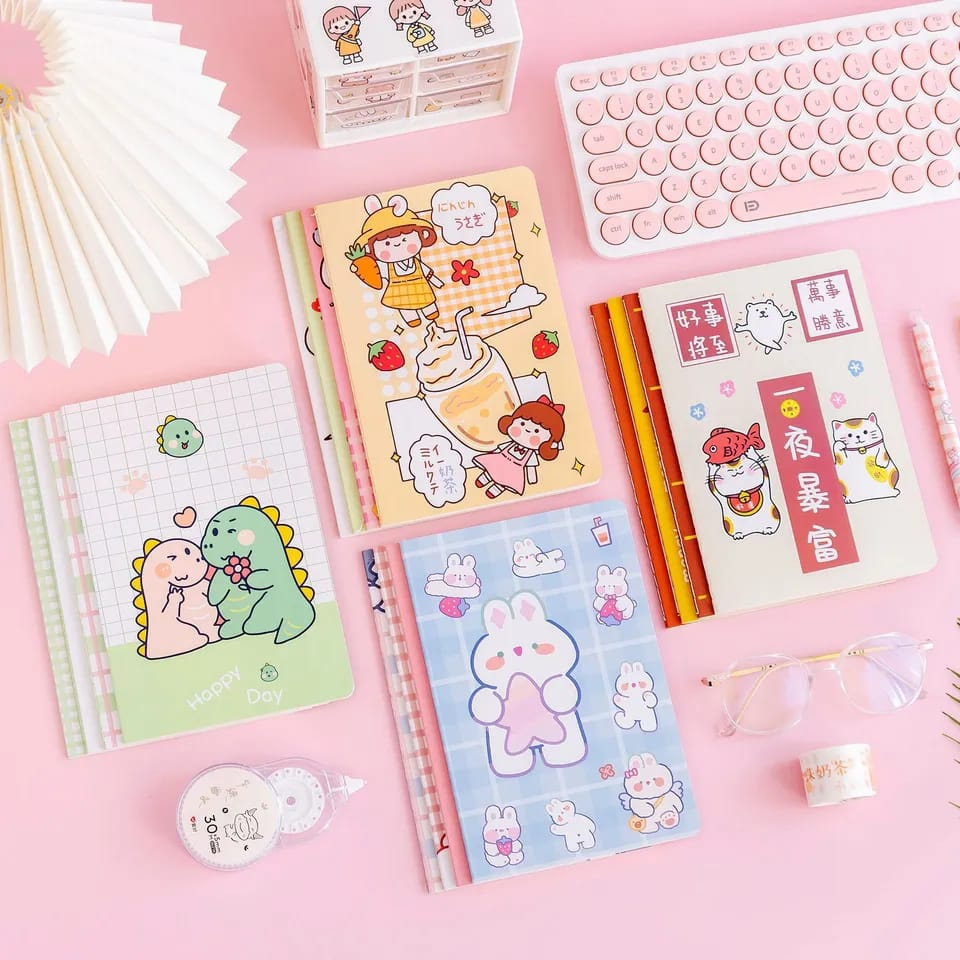 Jual Notebook A5 Karakter Lucu Buku Tulis Karakter A5 Buku Catatan ...