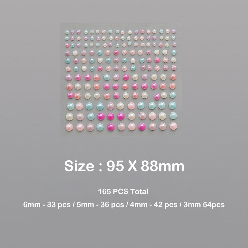Jual 165 Pcs Sticker Pearl 3D Aesthetic Mutiara Stiker Decorative ...