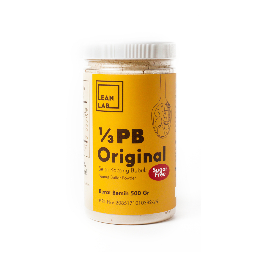 Jual Lean Lab Selai Kacang Sugar Free 500gr Peanut Butter Powder (Vegan ...
