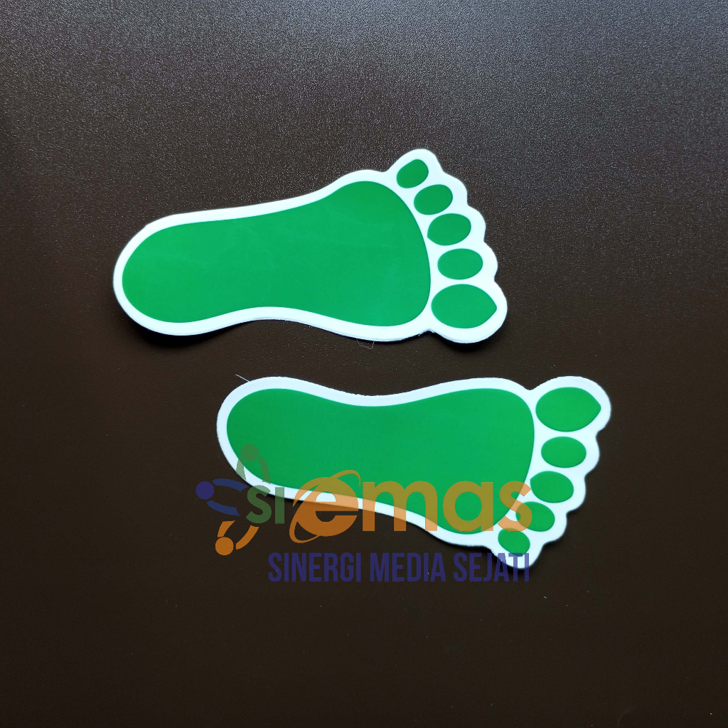 Jual Stiker Tapak Kaki Hijau Sticker Tanda Berjalan Melangkah