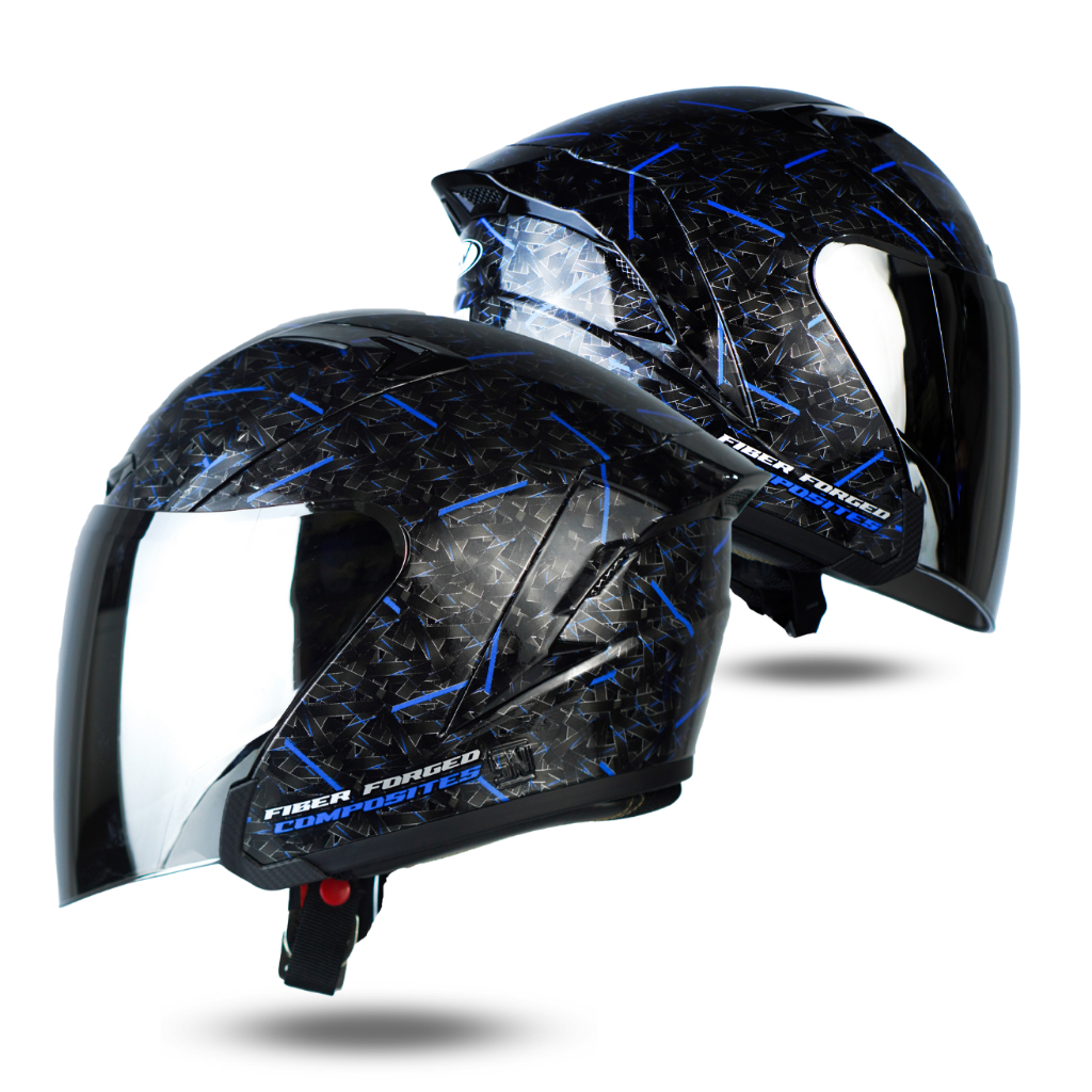 Jual Helm Half Face Carbon ALV Ultron Warna Kekinian Kaca Silver SNI