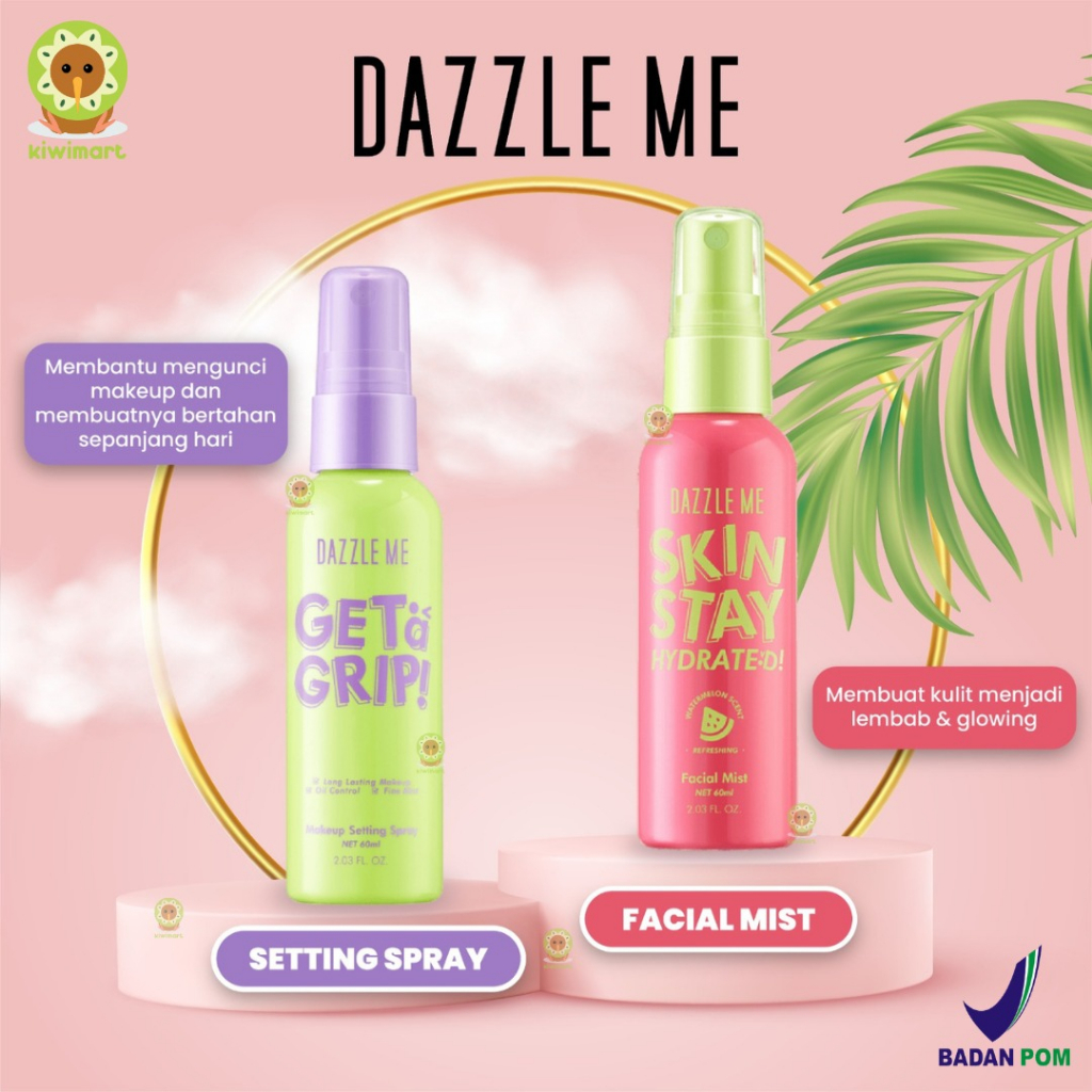 Jual DAZZLE ME SKIN STAY HYDRATED SETTING SPRAY GET A GRIP Shopee