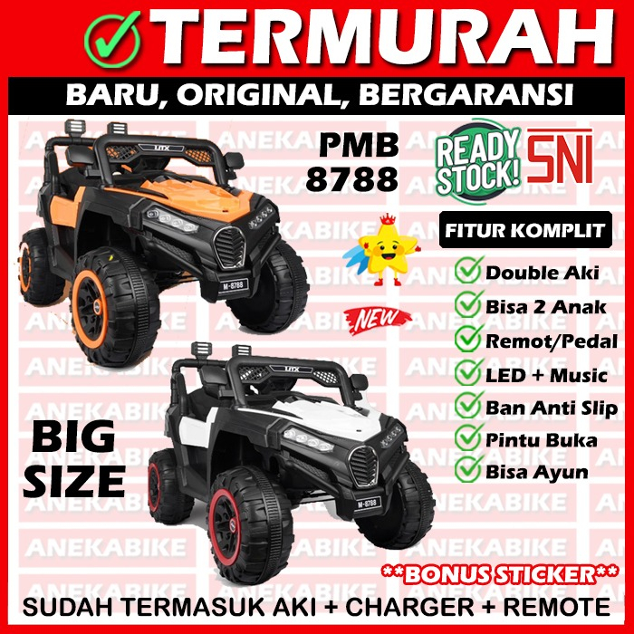Jual Mobil Aki Anak Jeep UTX PMB 8788 ORIGINAL | Shopee Indonesia