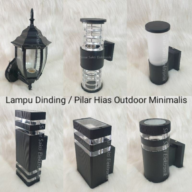 Jual Lampu Dinding Pilar Lampu Dekor Hias Outdoor Minimalis Modern