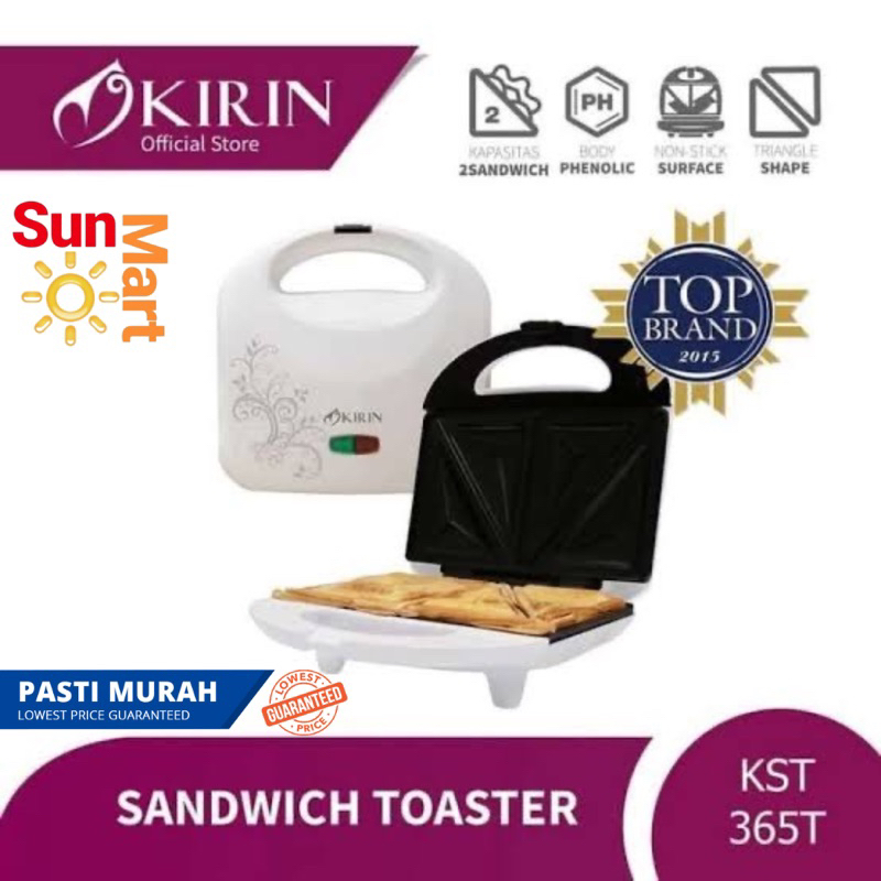 Jual Kirin Sandwich Toaster Pemanggang Roti KST-365 T Segitiga Termurah ...