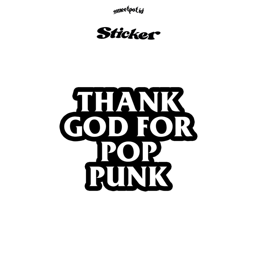 Jual (BISA COD) STICKER POP PUNK / STICKER BIJIAN / STICKER ECERAN ...
