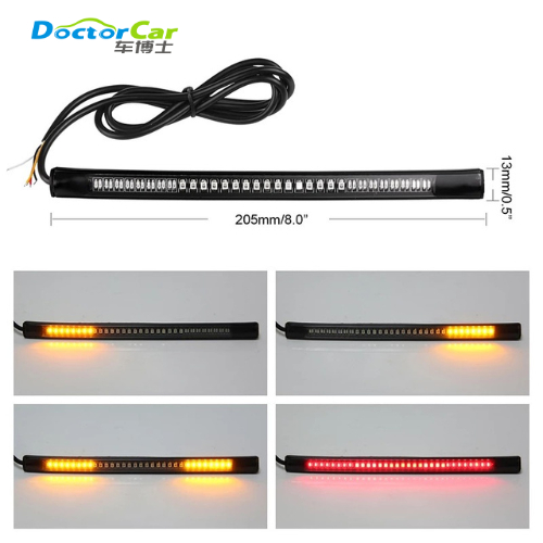 Jual Lampu LED Strip Motor 3 IN 1 Sein Stop Rem Fleksibel 20cm | Shopee ...