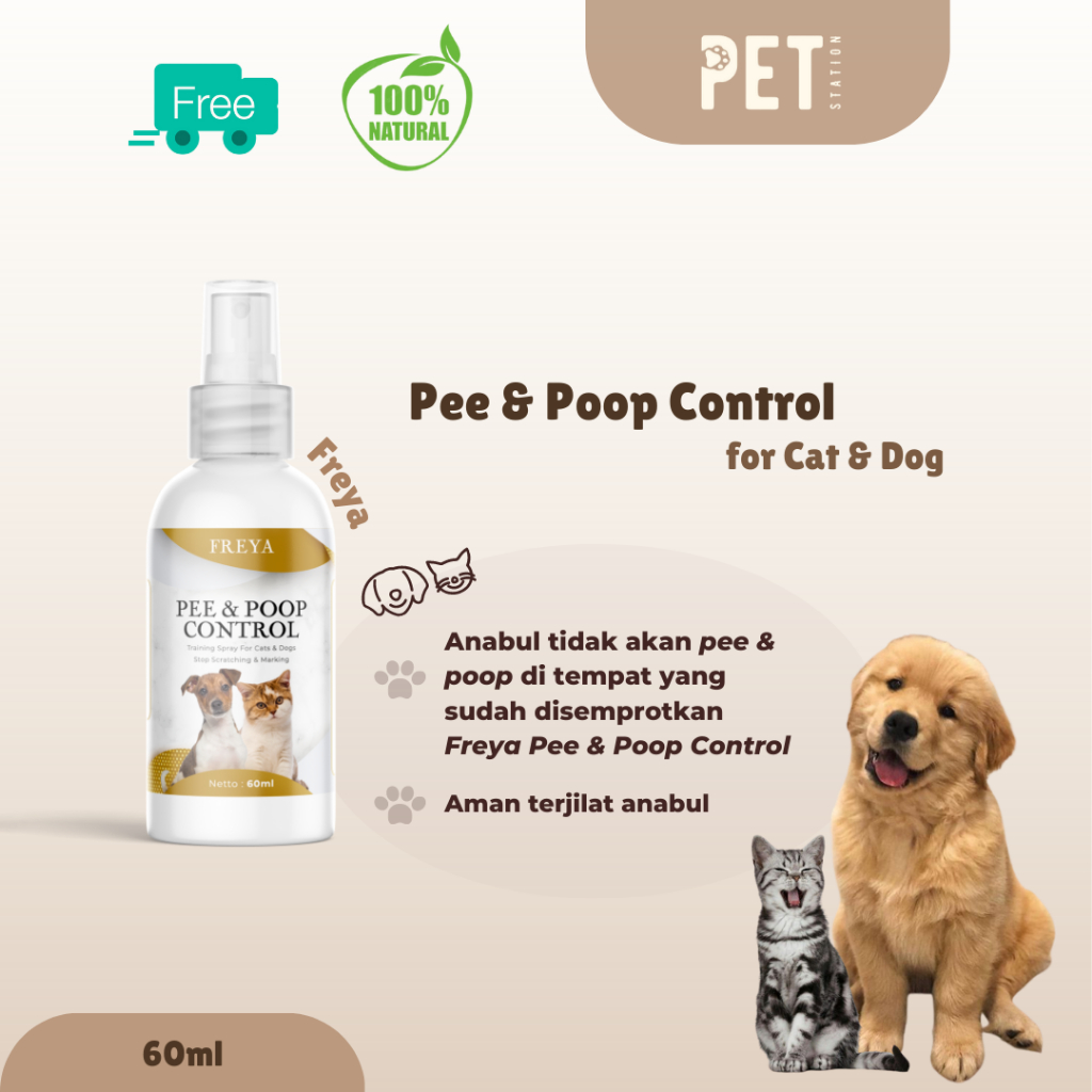 Jual Freya Spray Melatih Training Pipis Pup Pee Poop Kotoran Potty