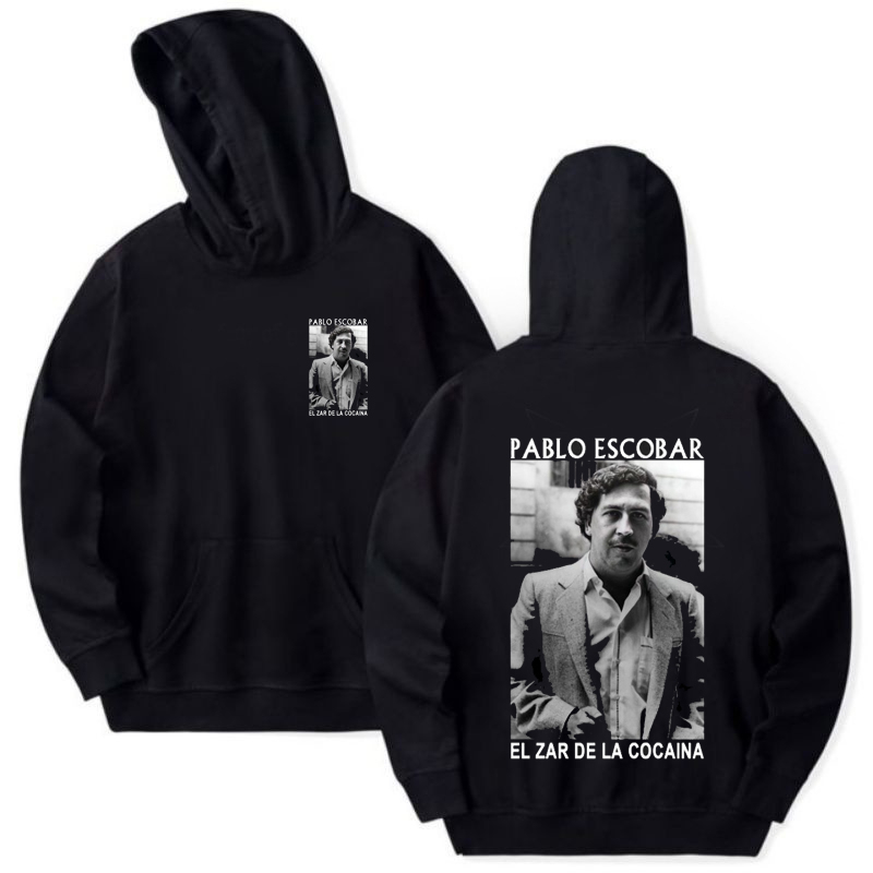 Jual JAKET HOODIE PABLO ESCOBAR EL ZAR DE LA COCAINA pablo escobar