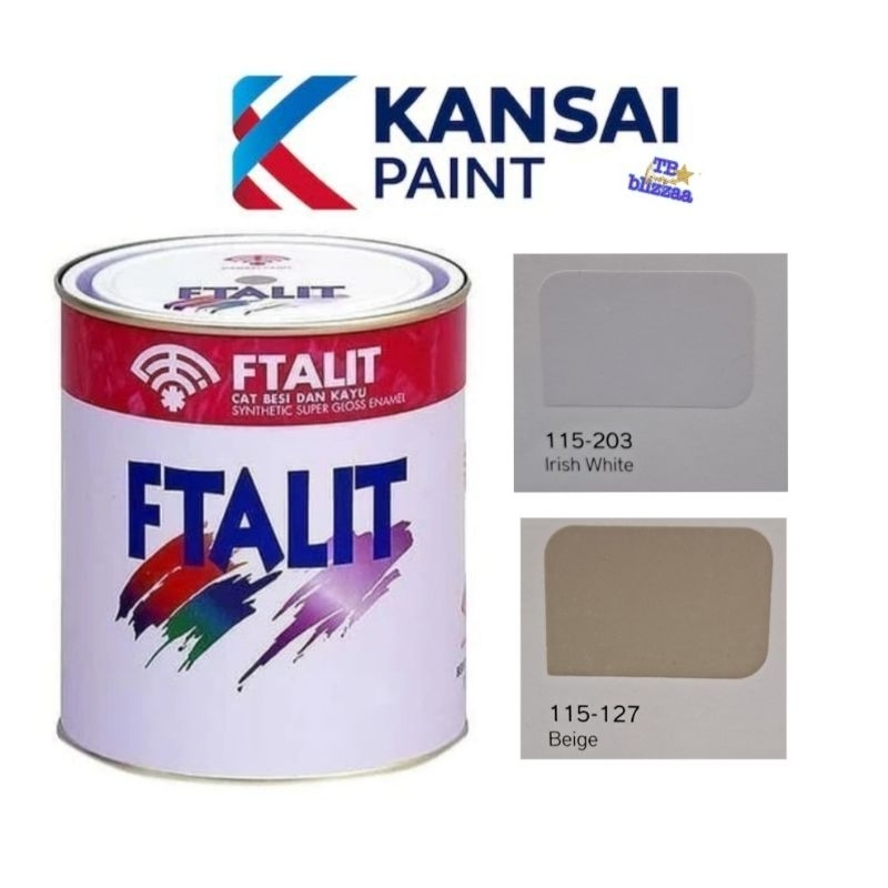 Jual Ftalit Beige 127 Ftalit Irish White 203 Cat Kayu Besi Krem Putih ...