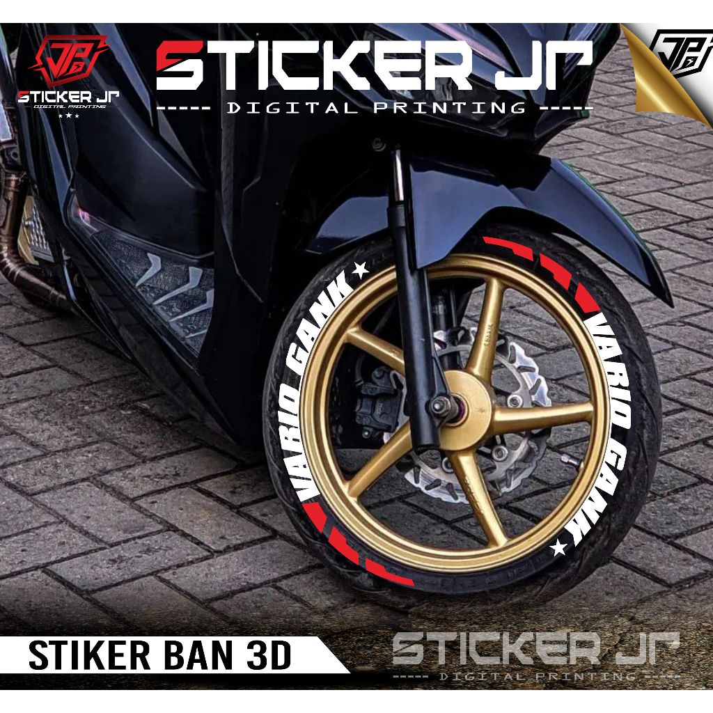 Jual Sticker Ban / Font Ban / Tire Bomb / 3D Stiker Ban VARIO GANK ...