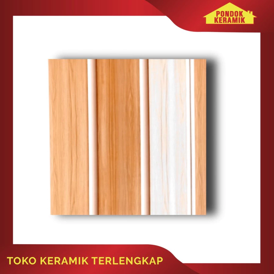 KERAMIK LANTAI 40X40 MAPLE WOOD BROWN