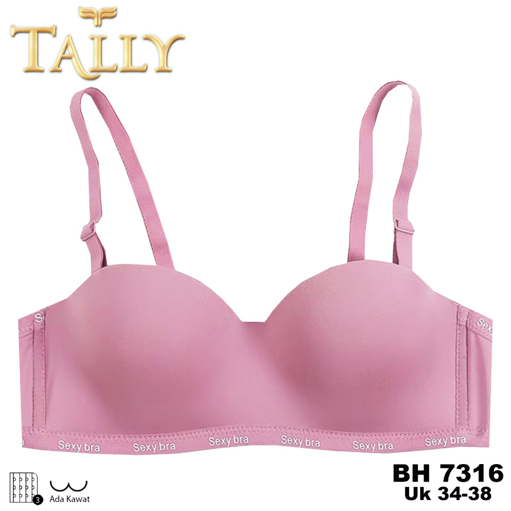 Jual Tally Bh Bra Ada Kawat Busa Tipis Bahan Nylon Kait Cup A