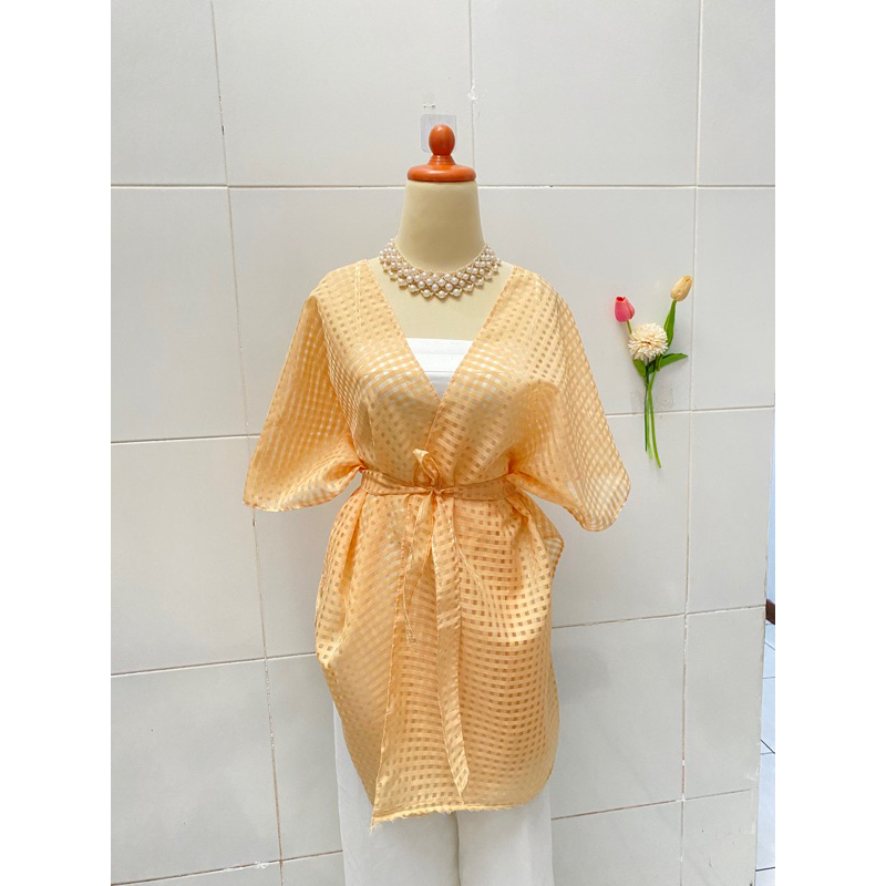 Jual Baju Kondangan Organza Kotak Shopee Indonesia